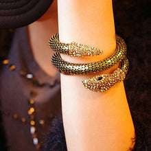 Silver & Gold Punk Crystal Snake bracelet For Women - Flash Sale 50% OFF!