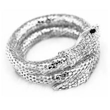 Silver & Gold Punk Crystal Snake bracelet For Women - Flash Sale 50% OFF!